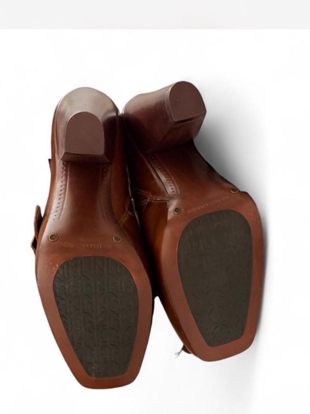 Frye Brown Leather Double-Buckle Ankle Boots - Picture 7 of 8